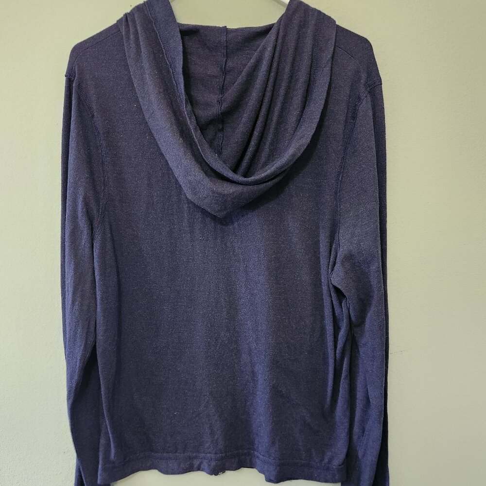 Hollister Sweatshirts Hoodie Navy Made in the USA, Size L - Picture 6 of 8